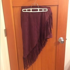 Fringe Skirt from Express